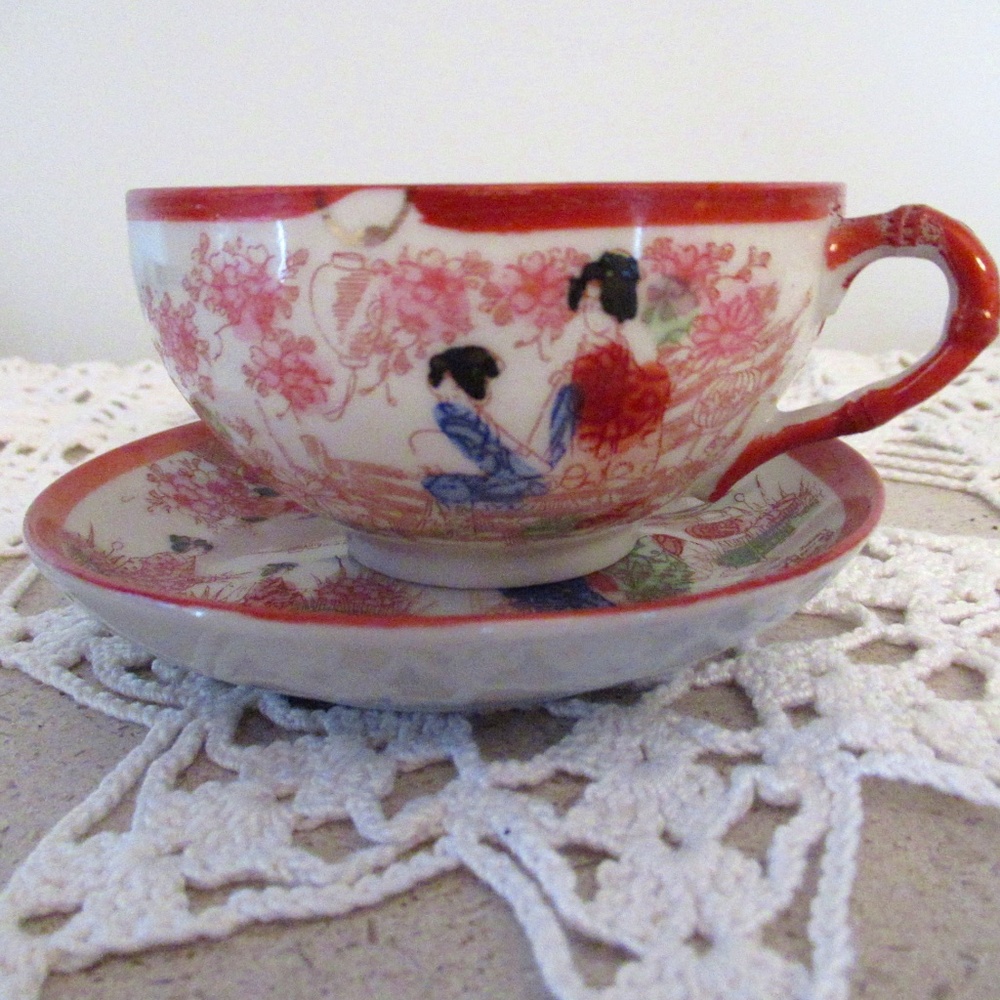 Japanese Eggshell Teacup & saucer
